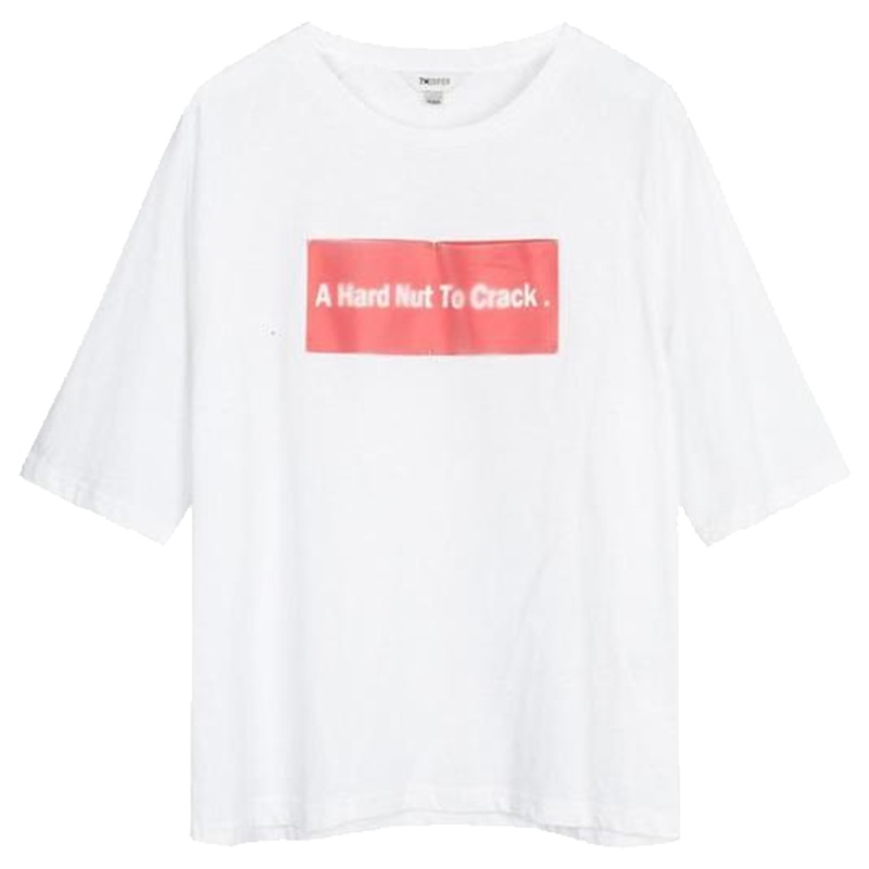 【专柜同款】拉夏贝尔旗下品牌7M圆领印花时尚嘻哈潮字母五分袖T恤70011316