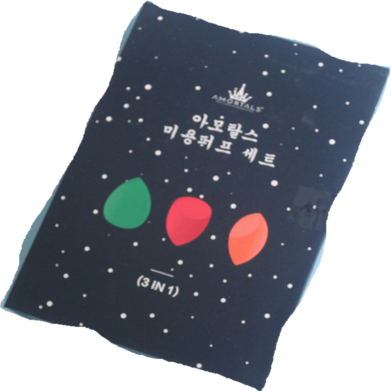 韩国尔木萄美妆蛋不吃粉粉扑海绵化妆蛋彩妆蛋耳女尔木葡官方旗舰 3只装+蛋架