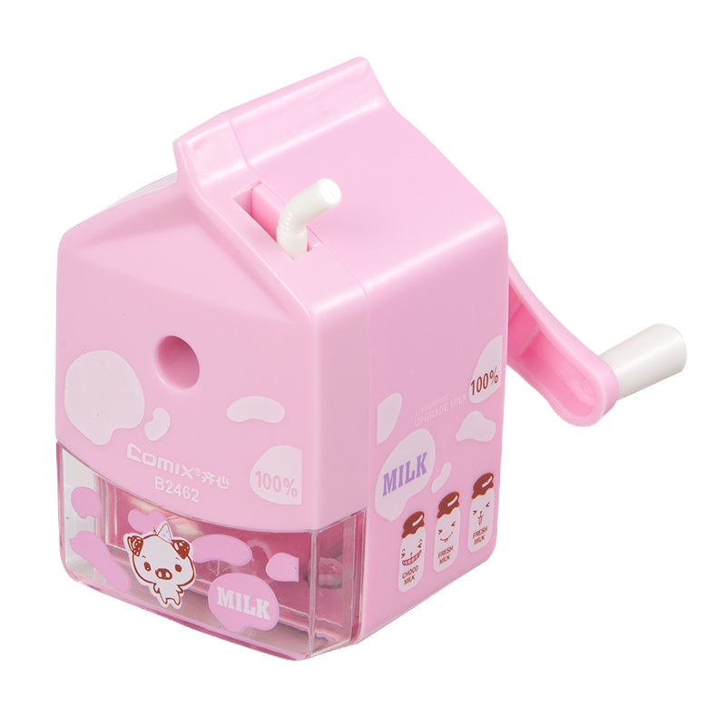 齐心 B2462 牛奶盒削笔机 颜色随机 (单位:个)