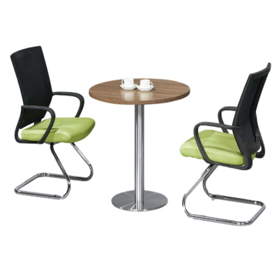 逐鹿中原HD系列免漆板办公桌办公屏风班台配套圆形洽谈桌HD-19简约现代 直径0.8米洽谈桌(不含椅子)