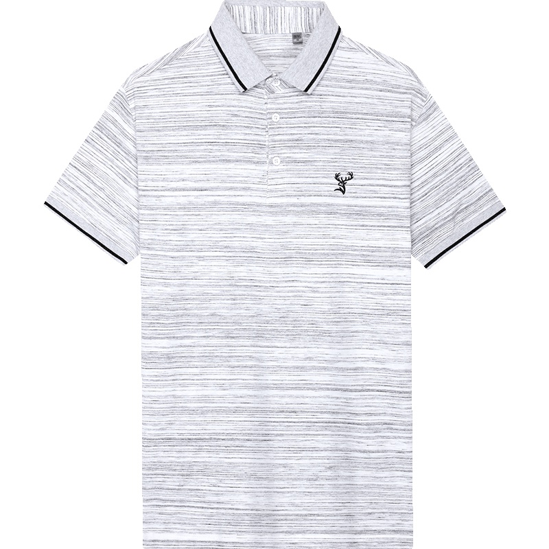 HODO红豆男装 夏季短袖POLO衫柔软棉氨混纺舒适透气优雅短袖翻领T恤男