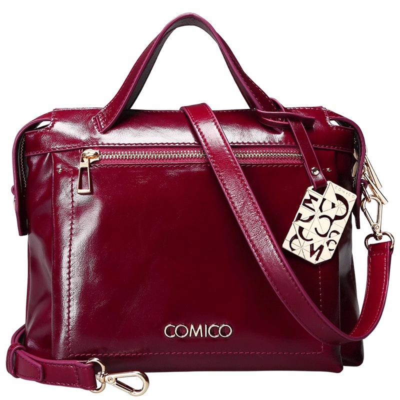 COMICO高美高女款简约时尚单肩斜挎手提包C8178