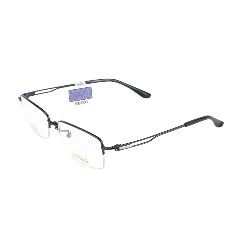 SEIKO精工 眼镜框男款半框纯钛商务眼镜架近视配镜光学镜架HC1015 54mm