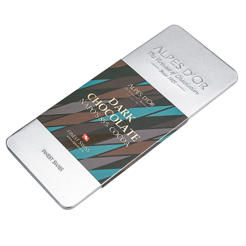瑞士进口爱普诗黑巧克力礼盒装 休闲分享装 106g 85%黑巧