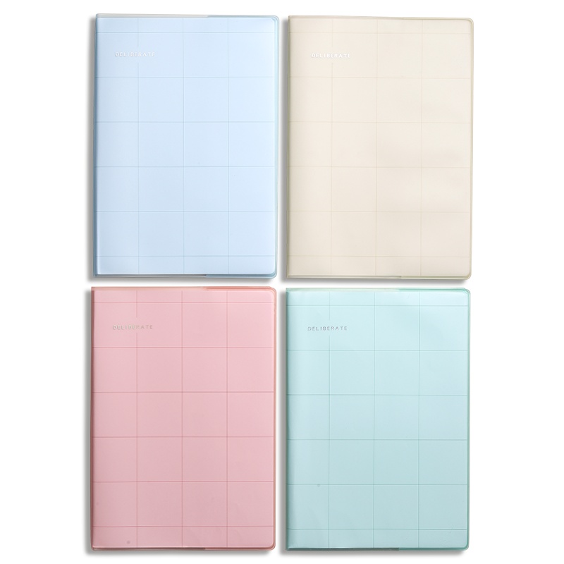 得力deli记事本笔记本子加厚A4胶套本大学生文艺日记本记事本16K简约创意可爱大本子韩国小清新