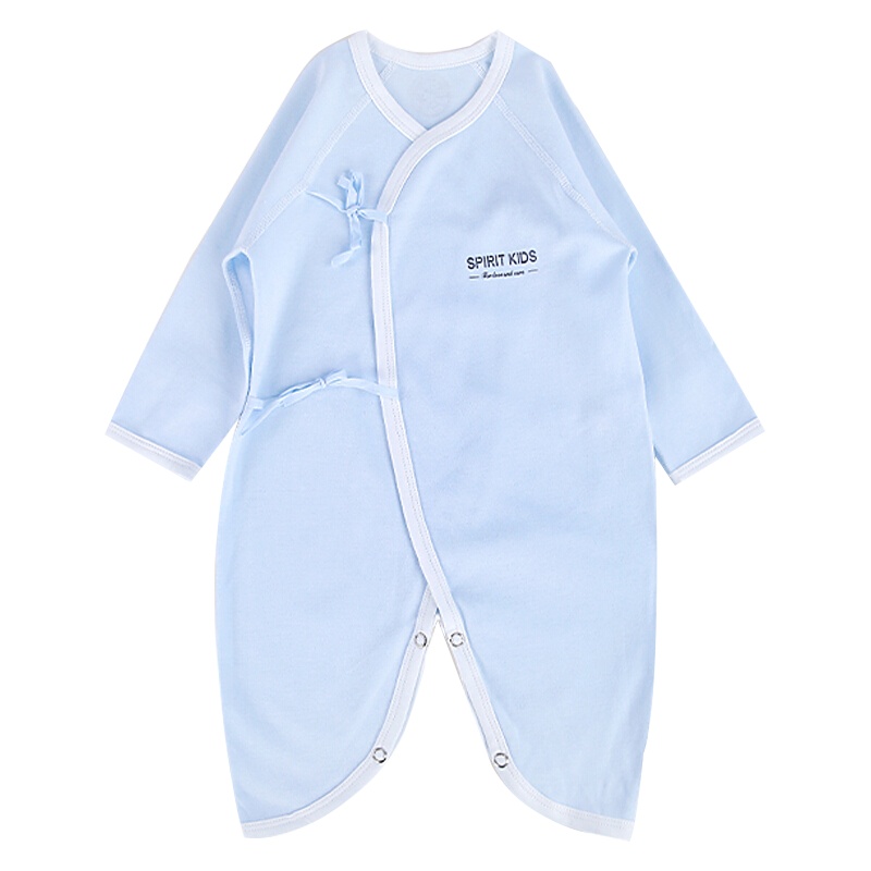 spiritkids 婴儿内衣纯棉新生儿衣服0-3-6个月宝宝连体衣蝴蝶衣