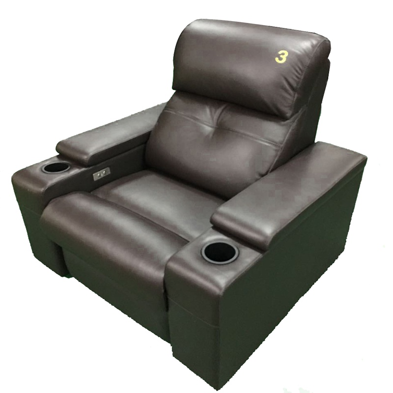 RD5812AVIP单人位刺绣号码牌电动沙发