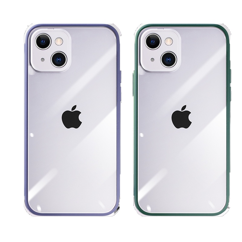 卡绮 苹果13手机壳iPhone13pro撞色透明promax全包por防摔mini