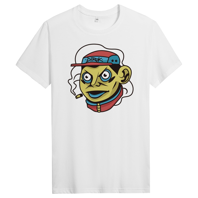 纯棉短袖t恤男士春夏季休闲青年时尚修身圆领上衣 DT11150