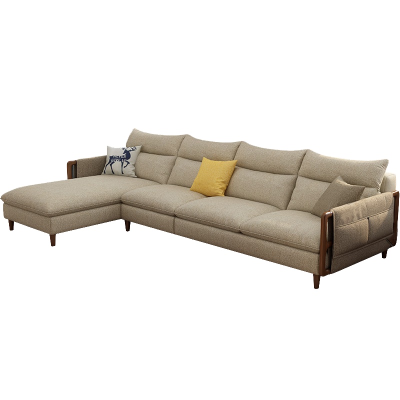 佐丽雅北欧布艺沙发现代简约小户型客厅组合整装拆洗乳胶沙发家具SNT50