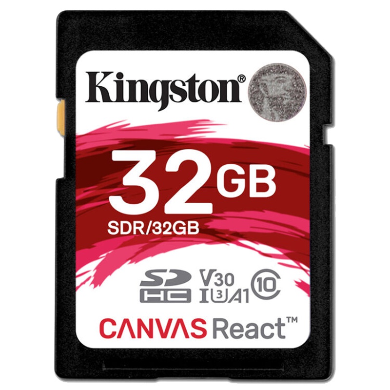 金士顿（Kingston）32GB SD卡 读100MB/s写70MB/s V30 U3 CLASS 10高速相机存储卡