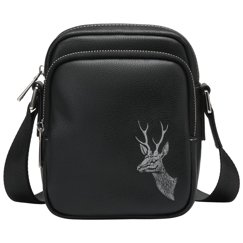 高尔夫GOLF男士单肩包头层牛皮大容量时尚斜挎包轻便防泼水潮流男士户外休闲运动包