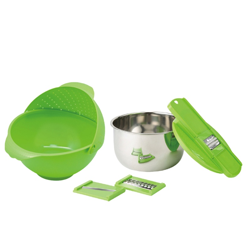 PY德世朗 厨厅宝套装B DFS-TZ055B(多功能沥水篮+料理盆+多功能刨丝器)