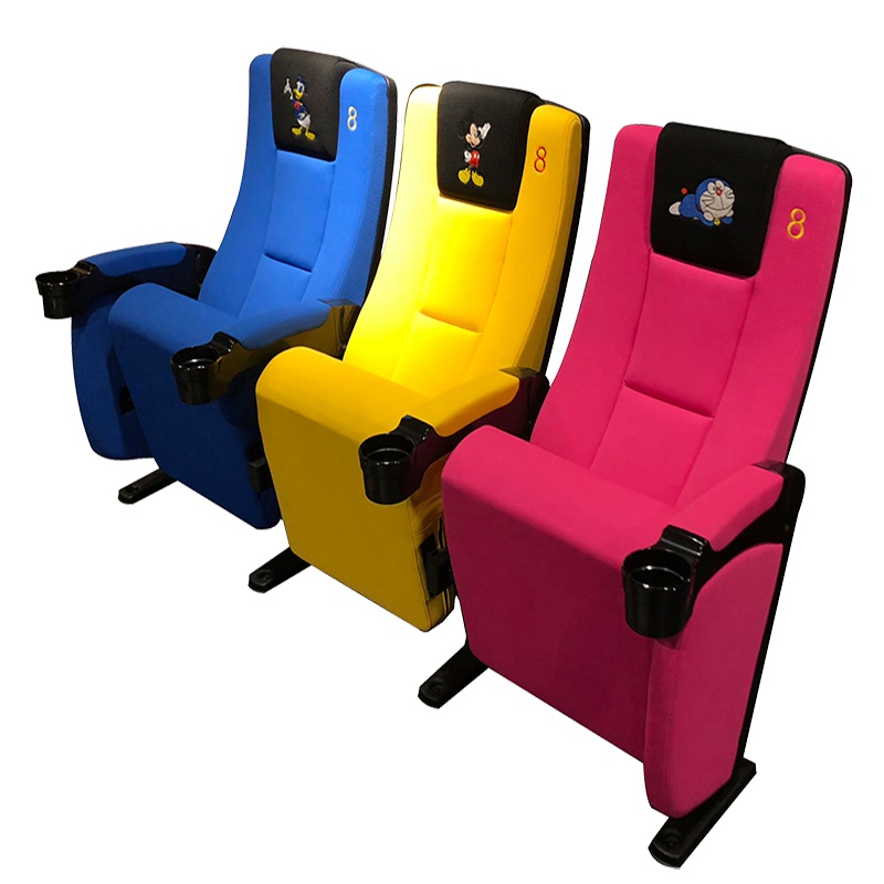 RD5509B刺绣卡通logo高级麻绒普通座椅