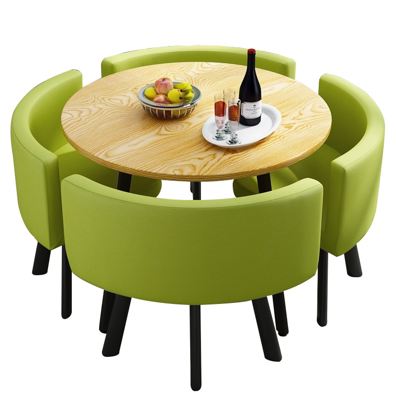 伍贰伍休闲洽谈圆桌场景百搭会客接待神器自动收拢不占地方