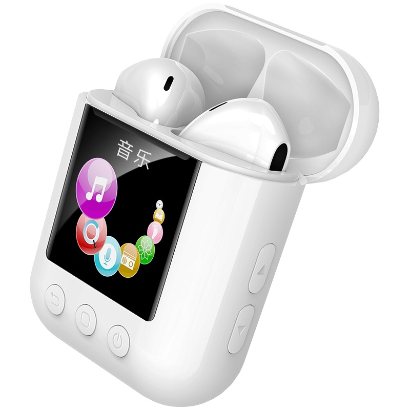 纽曼Q7蓝牙耳机MP3一体机 无线音乐播放器8G内存运动跑步学生用耳塞真无线TWS单双耳入耳式耳麦便携蓝牙5.0超长续航