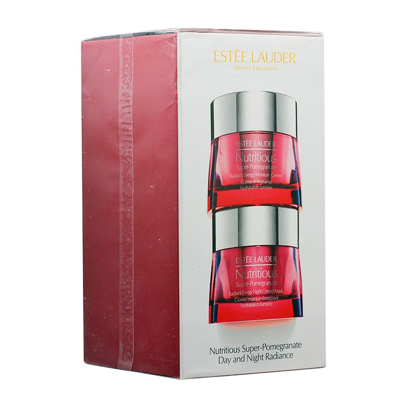[送礼优选]Estee Lauder 雅诗兰黛 红石榴套装 保湿凝霜面霜50ml*2 日霜+晚霜两件套