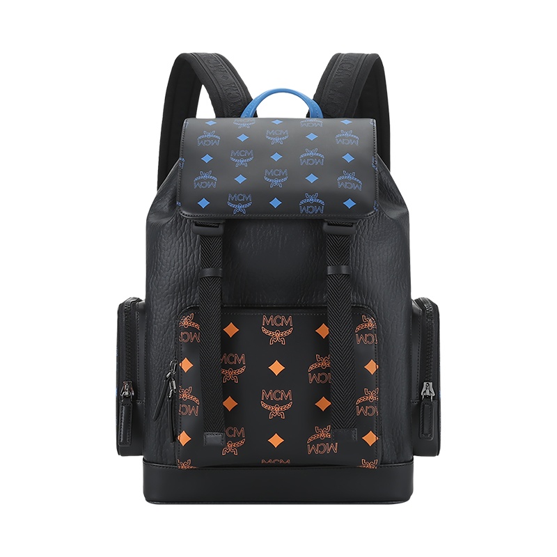 MCM 奢侈品 男女中性 人造革/牛剖层革/织物Brandenburg手提双肩包背包MMKBASX01