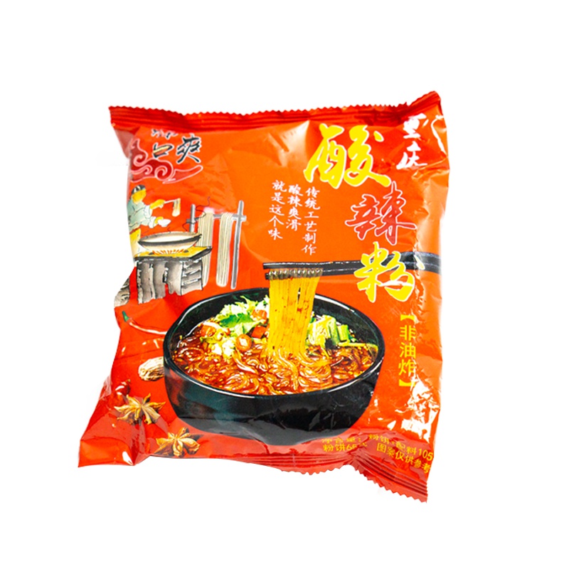 酸辣粉丝105克袋 酸辣粉丝速食方便面红薯粉丝