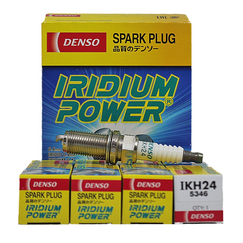 电装(DENSO)单铱金火花塞IKH24适配16-17款Q3/途观/迈腾/帕萨特/奥迪A4L/A6LQ3/Q5(4支装)