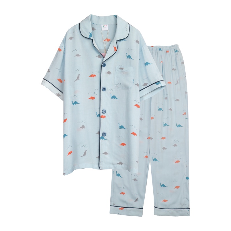 红豆男童夏装家居服套装2020新款儿童宝宝短袖简约舒适家居服套装H0J3115