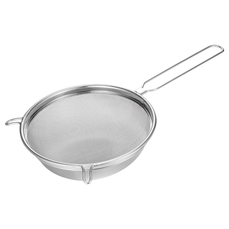 是尚 不锈钢漏勺 油隔 过滤网 双耳面筛漏勺 28CM 1个装