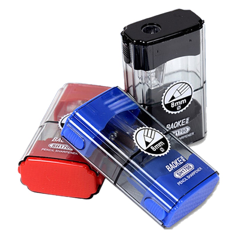 宝克 SH1700 卷笔刀儿童彩铅美术卷笔机学生削笔器 颜色随机 2只装