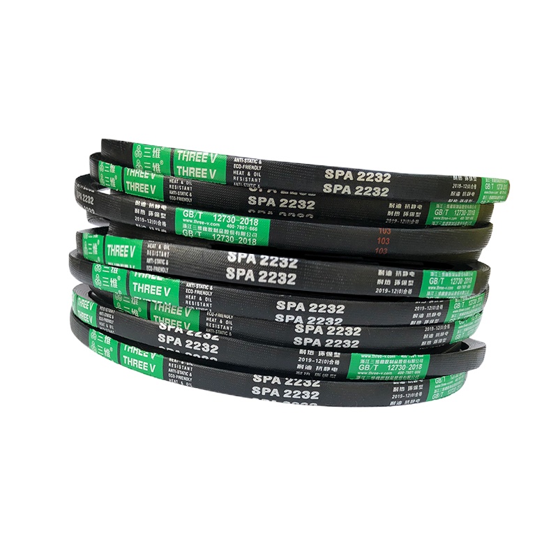 三维SPA1682 动力传动橡胶工业皮带 高速防滑窄型包布V带SPA型