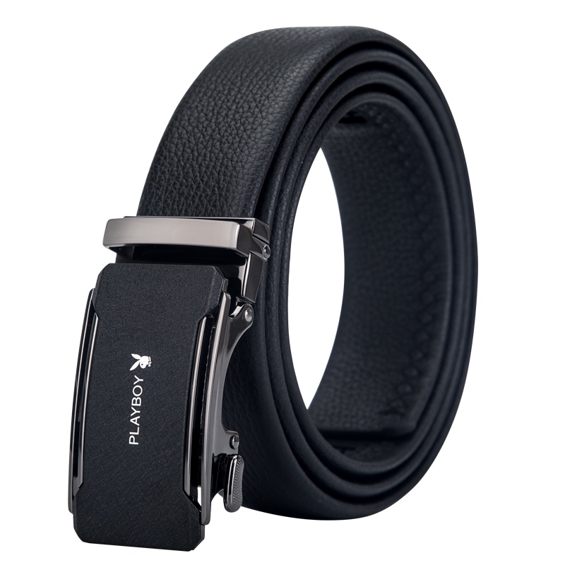 花花公子正品男士皮带真皮纯牛皮裤带商务正装年轻人头层牛皮腰带