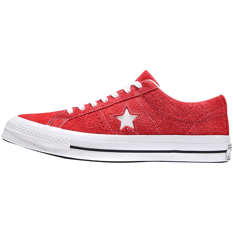 【自营】CONVERSE匡威男女鞋板鞋one star反皮毛休闲鞋158434C 红色