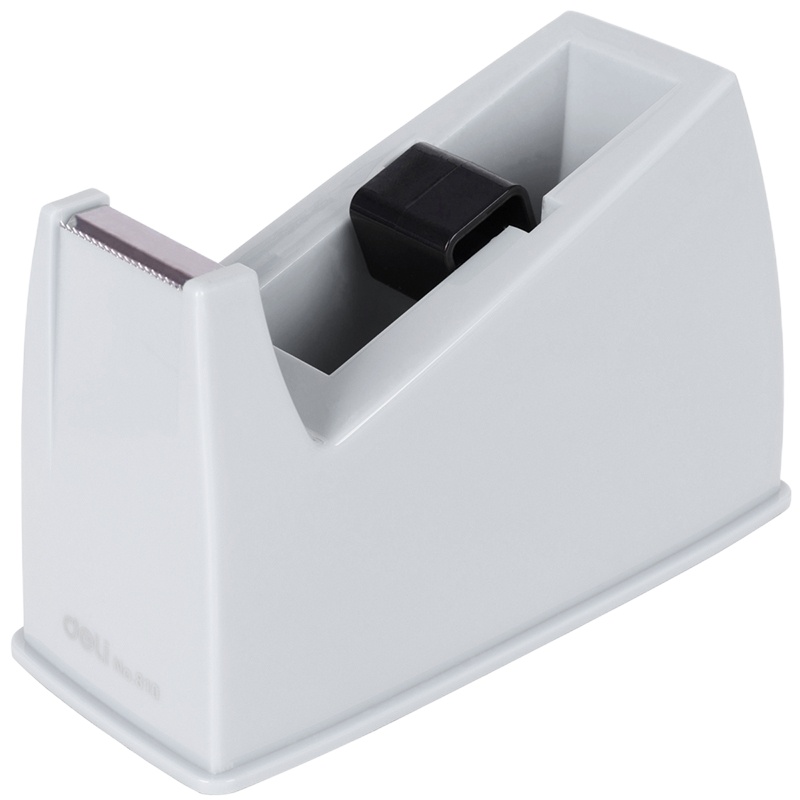 得力中号胶带座2个 透明胶带切割器 胶布胶带切割机 办公手撕胶带座 颜色随机