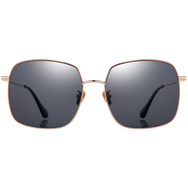 JIGOTT 网红街拍太阳镜女方框复古墨镜金属边框大脸显瘦遮阳镜gm2019新品52041