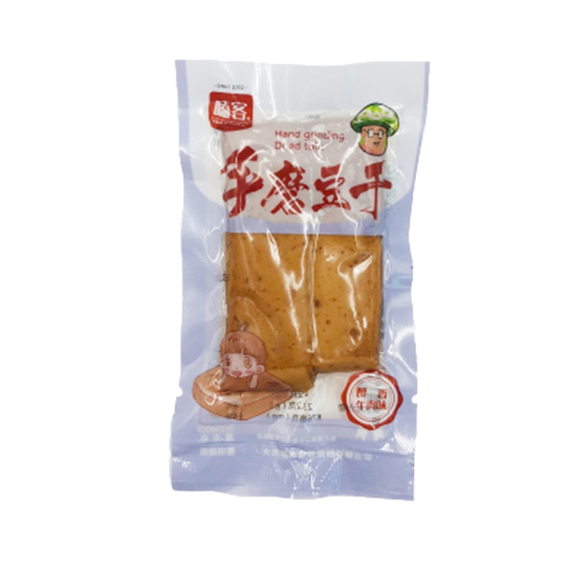 嗑客 手磨豆腐干小包装 休闲小零食牛肉味500g