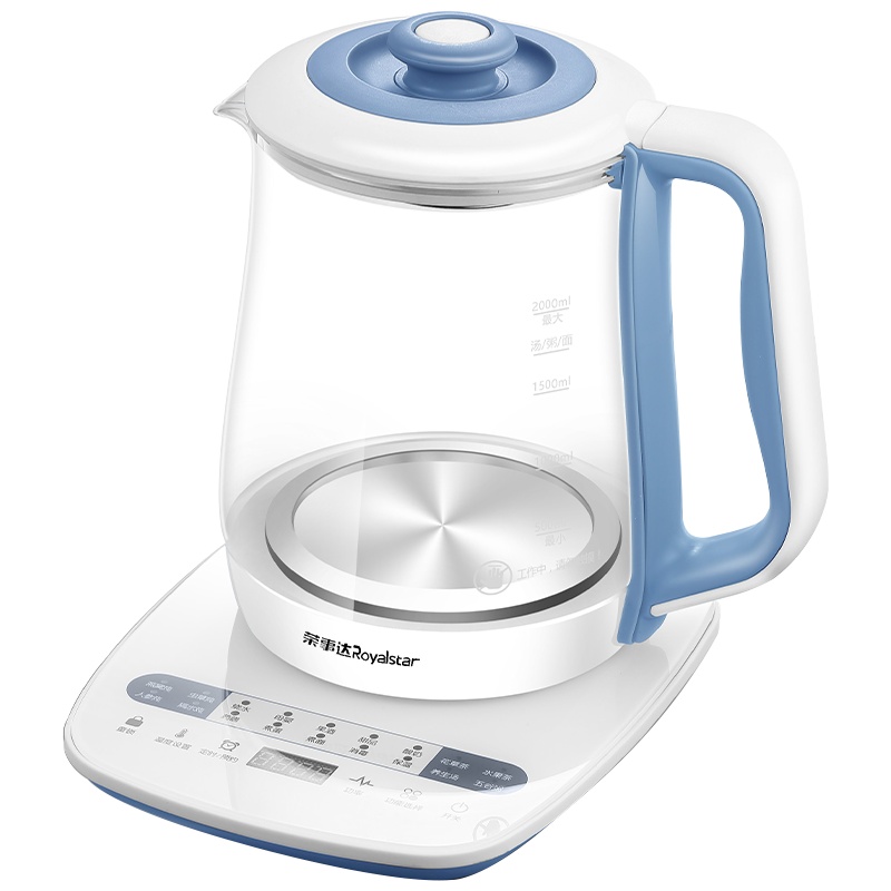 荣事达(Royalstar)养生壶触控式多功能全自动燕窝虫草人参花隔水炖烧水药膳果茶甜品加厚玻璃壶身YSH2030