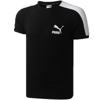 PUMA彪马男装小logo款运动服休闲跑步短袖T恤598251