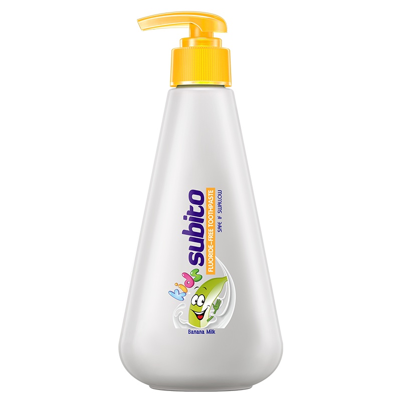 Subito舒比拓 意大利原装进口儿童护理无氟牙膏香蕉牛奶味150g 母婴幼儿童适用儿童水果牙膏宝宝健康妈妈安心