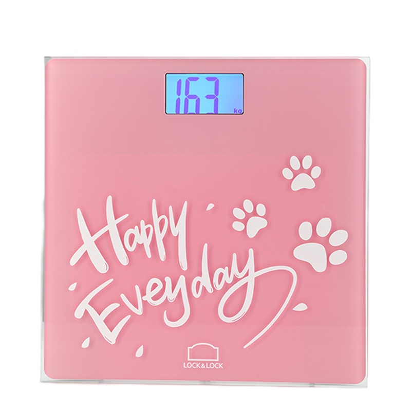 乐扣乐扣(Lock&Lock) LSC-B111FU 智能健康电子秤体重秤精准可爱女生宿舍小人体称孕妇母婴婴儿体重秤