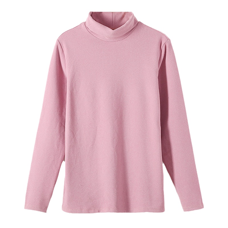 猫人春秋纯色打底衫女款条纹高领长袖内搭冬季上衣新品