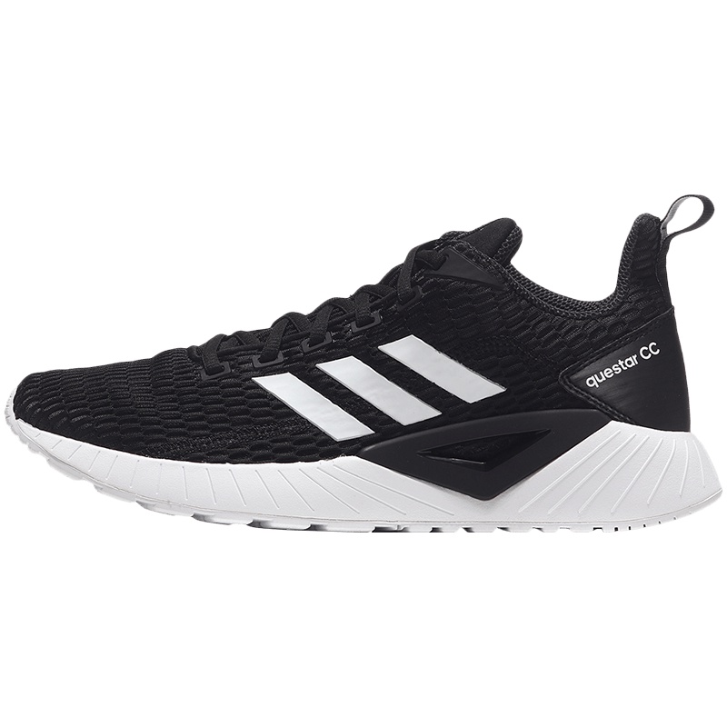 【自营】adidas阿迪达斯男子跑步鞋透气休闲运动鞋DB19 DB11591号黑色+碳黑+亮白