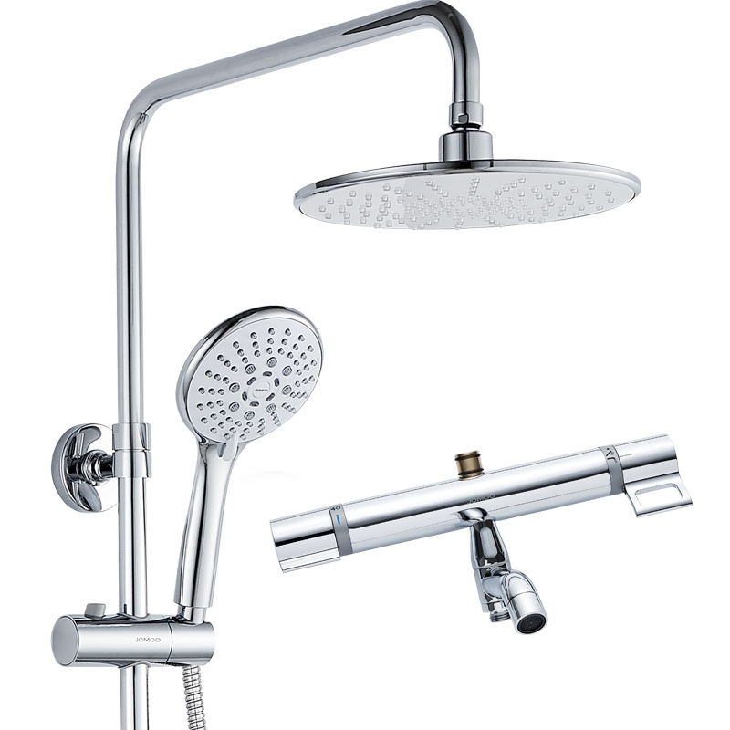 JOMOO九牧 卫浴智能恒温花洒 淋浴花洒套装 挂墙式淋浴喷头 不锈钢三出水浴室淋浴器26088