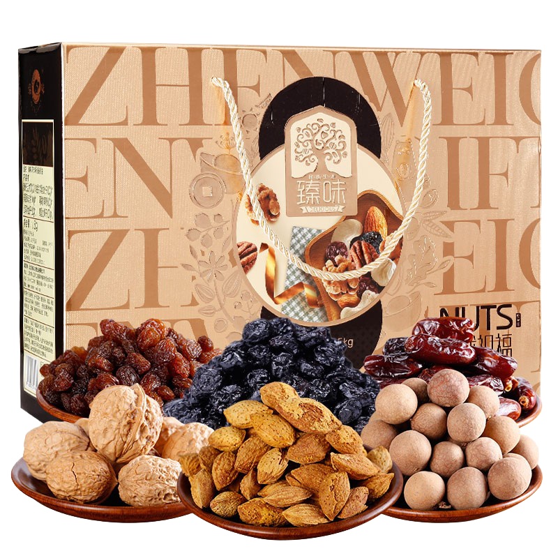 臻味 环球祝福1500g干果套装混合坚果 （套）