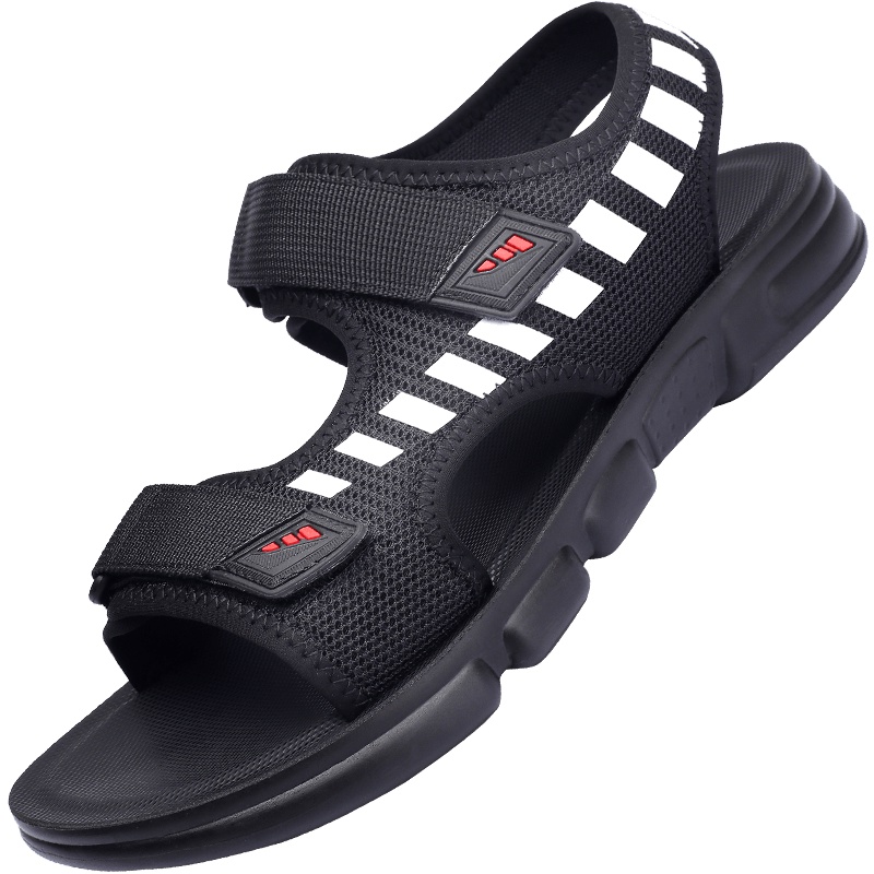 3515强人男鞋时尚潮流运动魔术贴凉鞋学生休闲沙滩鞋男