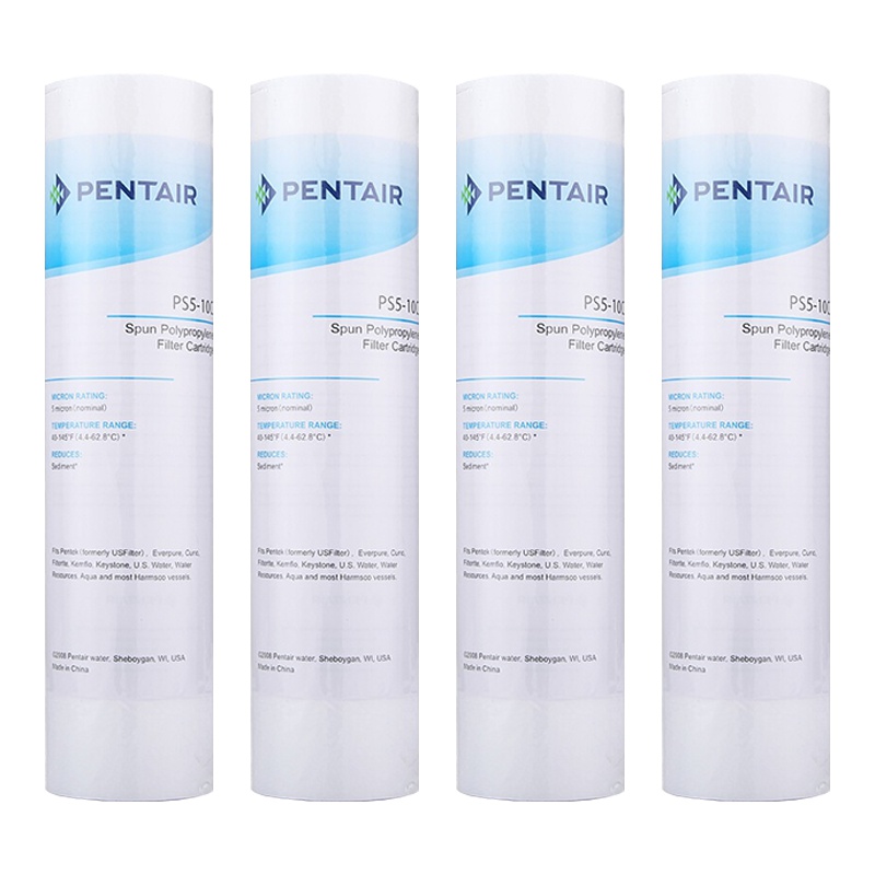 美国.爱惠浦(EVERPURE) 厨下式家用直饮净水器超滤机爱惠浦/滨特尔通用PP棉滤芯PS5-10滤芯 4支装