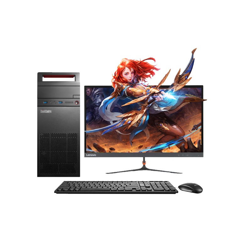 联想ThinkCentre E74 0KCD 商用台式电脑21.5寸(I3-6100 4G 500G 集成 )
