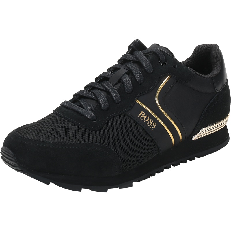 HUGO BOSS 雨果博斯 男士 织物配皮系带休闲运动鞋50433661