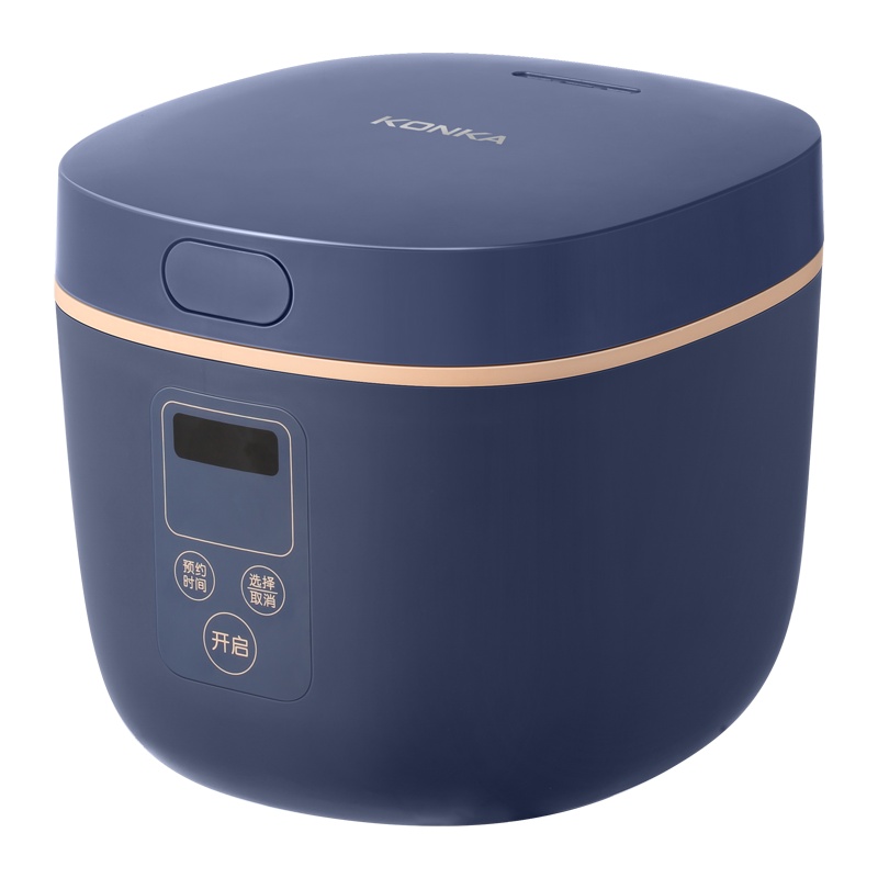康佳(KONKA)家用电饭煲KRC-RS1迷你智能预约保温热电饭锅 多功能不粘内胆1-2人煮饭宿舍2L升容量