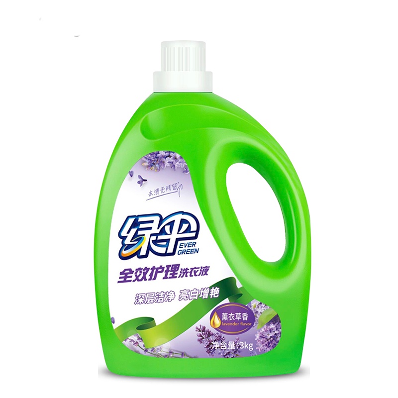 绿伞 小镇妈妈薰衣草香护理洗衣液 3kg/瓶 绿伞出品