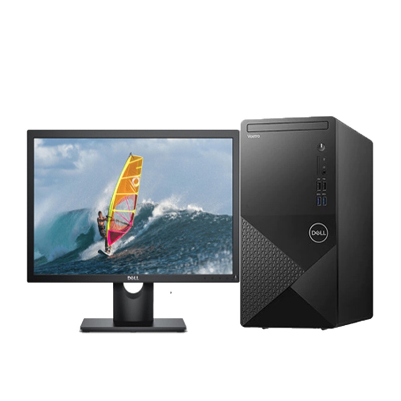 戴尔(DELL)成就Vostro3000系列 全新英特尔奔腾 金牌处理器 商用办公 家用娱乐 台式机电脑整机 21.5英寸屏(Intel G-6400 4GB 1TB 集显)