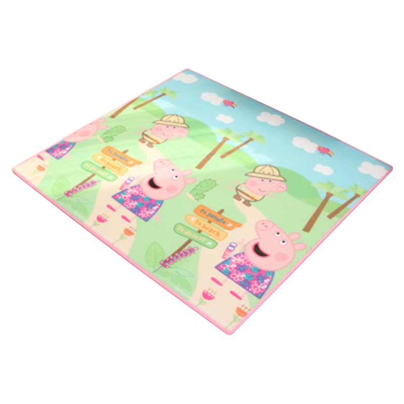 小猪佩奇宝宝婴儿童爬行垫EPE加厚2cm防潮泡沫防潮地垫游戏毯环保家用客厅爬爬垫2周岁以上