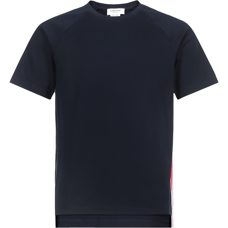 THOM BROWNE 汤姆·布朗 男士 棉质圆领短袖T恤 MJS114A 06168